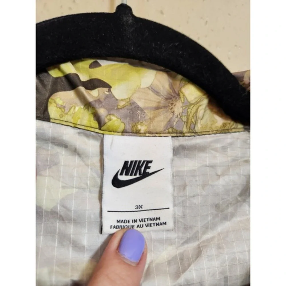 Nike Womens Multicolor Camouflage Sportwear Woven Full Zip Track Jacket Size 3X‎